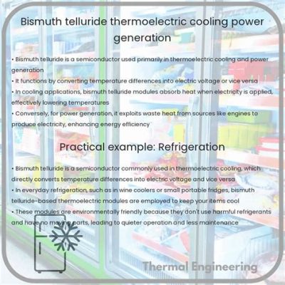  Bismuth Telluride: Il Materiale Miracoloso per l'Energia Termica e il Raffreddamento di Precisione!